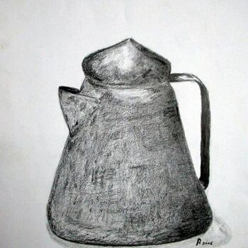 Drawing titled "Le pot." by Philippe Allier, Original Artwork