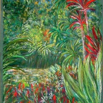 Dessin intitulée "La jungle." par Philippe Allier, Œuvre d'art originale