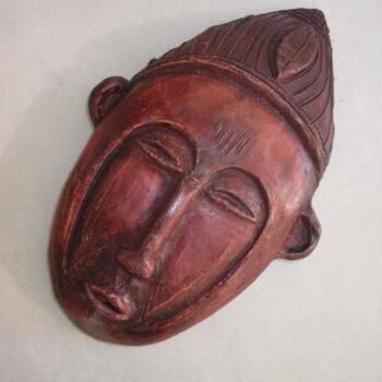 Sculpture intitulée "Masque Africain" par Philippe Allier, Œuvre d'art originale