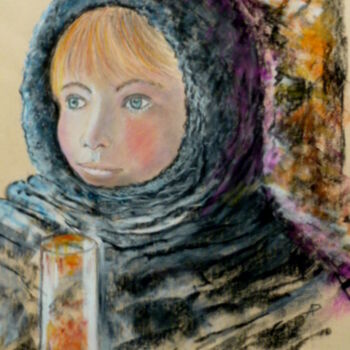 Dessin intitulée "La petite russe." par Philippe Allier, Œuvre d'art originale