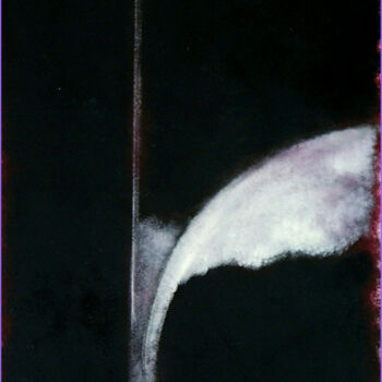 Pintura intitulada "Abstraction blanche…" por Philippe Alliet, Obras de arte originais, Óleo