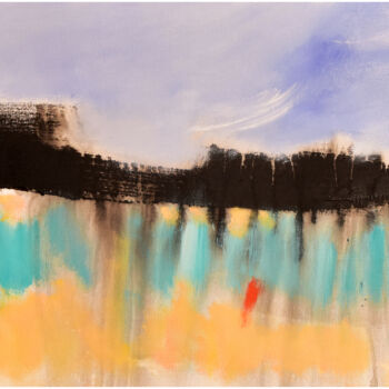 Картина под названием "Falaise abstraite" - Philippe Alliet, Подлинное произведение искусства, Масло