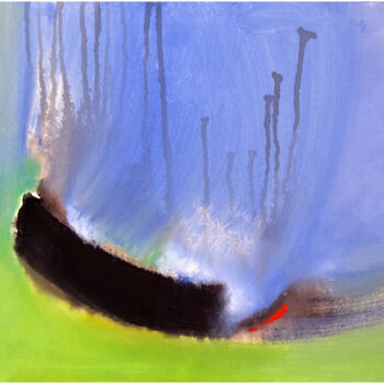 Pittura intitolato "Abstract 001" da Philippe Alliet, Opera d'arte originale, Acrilico