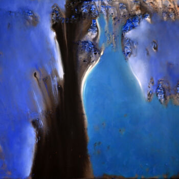 Peinture intitulée "Océan sourd" par Philippe Alliet, Œuvre d'art originale, Huile Monté sur Châssis en bois