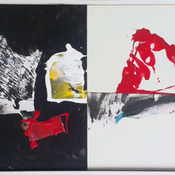 Peinture intitulée "2 canvas (inclusion)" par Philippe Allioux, Œuvre d'art originale, Huile