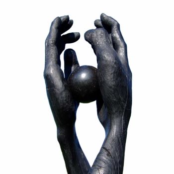 Sculpture intitulée ""L'avenir de l'Homm…" par Philippe Ardy, Œuvre d'art originale, Bois
