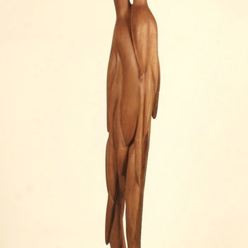 Sculpture titled "Les oiseaux d'Arz" by Philippe Ardy, Original Artwork, Wood