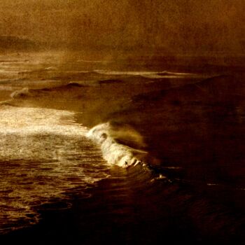 Photography titled "Surf à Biarritz" by Philippe Berthier, Original Artwork, Digital Photography
