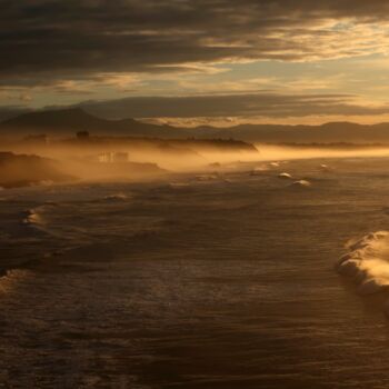 Fotografía titulada "La Côte basque...." por Philippe Berthier, Obra de arte original, Fotografía digital