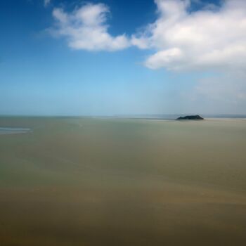 Fotografie getiteld "Quand la mer se ret…" door Philippe Berthier, Origineel Kunstwerk, Digitale fotografie
