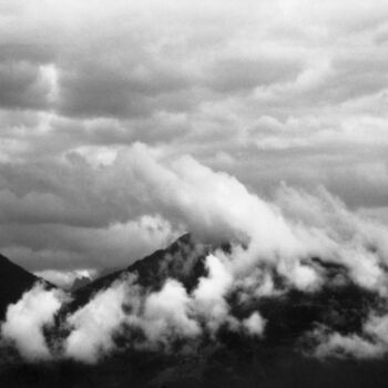 Photographie intitulée "Les Alpes après L'o…" par Philippe Berthier, Œuvre d'art originale, Photographie numérique