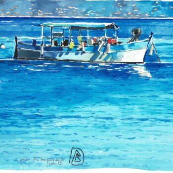 Painting titled ""Pointu corse"" by Philippe Brobeck, Original Artwork, Watercolor