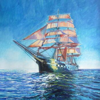 Painting titled ""Belem"" by Philippe Brobeck, Original Artwork, Gouache