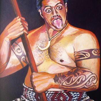 Painting titled ""Le HAKA"" by Philippe Brobeck, Original Artwork, Acrylic