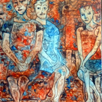 Painting titled "174-quatre-soeurs-1…" by Philippe Butto, Original Artwork