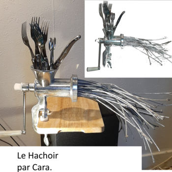 Sculptuur getiteld ""Le HACHOIR"" door Caradec Philippe (CARA), Origineel Kunstwerk, Metalen
