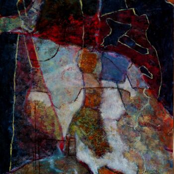 Pintura intitulada "Eurydice" por Philippe Casaubon, Obras de arte originais, Óleo