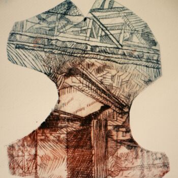 Obrazy i ryciny zatytułowany „Ostracon” autorstwa Philippe Casaubon, Oryginalna praca, Rytownictwo
