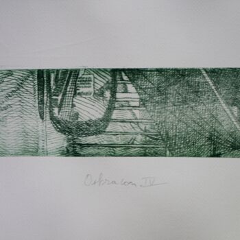 Estampas & grabados titulada "Ostracon IV" por Philippe Casaubon, Obra de arte original, Grabado