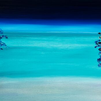Peinture intitulée "THE BEACH" par Philippe Ceulemans, Œuvre d'art originale, Huile