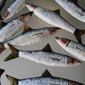 Artesanato intitulada "sardines" por Philippe Coeurdevey, Obras de arte originais