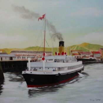 Schilderij getiteld "Nomadic.Titanic's s…" door Philippe Conrad, Origineel Kunstwerk