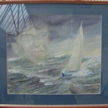 Painting titled "Portrait de Gerry R…" by Philippe Conrad, Original Artwork