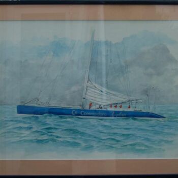Painting titled "Commodore Explorer" by Philippe Conrad, Original Artwork