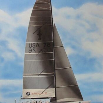 Painting titled "America's Cup 'BMW…" by Philippe Conrad, Original Artwork