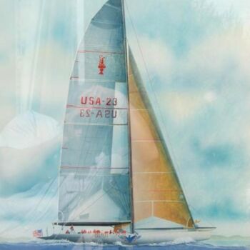 Картина под названием "America 3" - Philippe Conrad, Подлинное произведение искусства