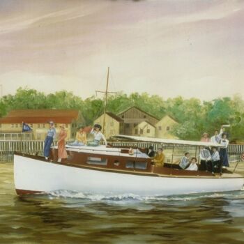 Painting titled "elco-cabin-launch-3…" by Philippe Conrad, Original Artwork