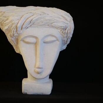 Escultura titulada "La penseuse" por Philippe Cotin, Obra de arte original, Piedra
