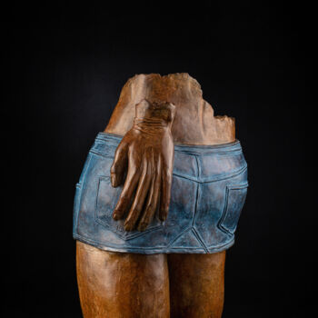 Escultura titulada "AU REVOIR" por Philippe Crivelli, Obra de arte original, Bronce