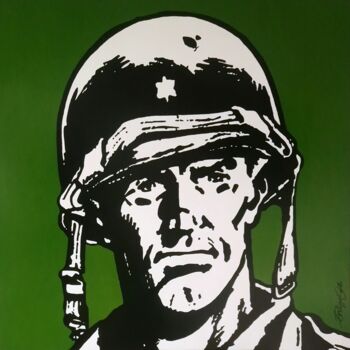 Peinture intitulée "The Soldier" par Philippe Dailler, Œuvre d'art originale, Acrylique Monté sur Châssis en bois