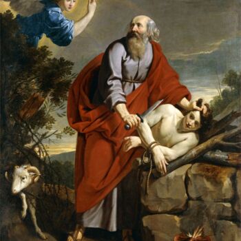 Peinture intitulée "The Sacrifice of Is…" par Philippe De Champaigne, Œuvre d'art originale, Huile