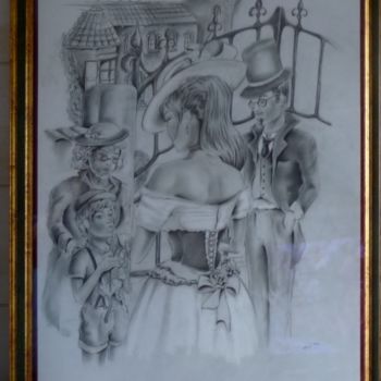Drawing titled "1920" by Philippe Dran, Original Artwork