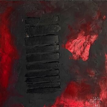 Картина под названием "ARMURE" - Philippe Dupayage, Подлинное произведение искусства, Пигменты Установлен на Деревянная рама…