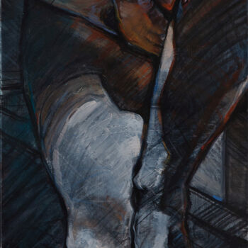 Картина под названием "La danse" - Philippe-Emmanuel Amirault, Подлинное произведение искусства, Масло Установлен на Деревян…
