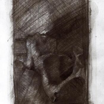 Malarstwo zatytułowany „Etude en noir” autorstwa Philippe-Emmanuel Amirault, Oryginalna praca