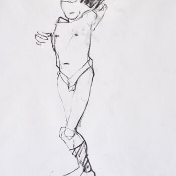 Рисунок под названием "Etude" - Philippe-Emmanuel Amirault, Подлинное произведение искусства