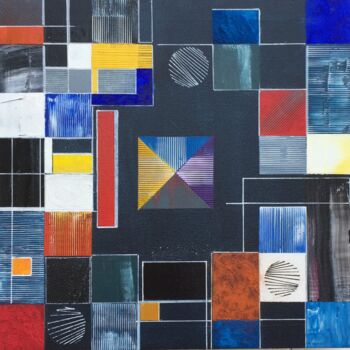 Peinture intitulée "Square" par Philippe Fabre, Œuvre d'art originale, Acrylique