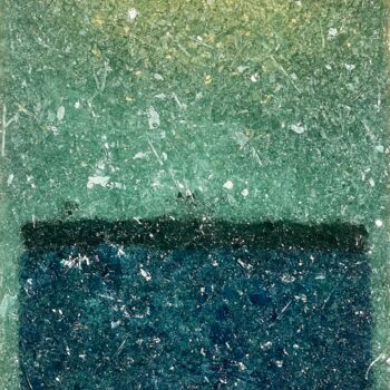 Pittura intitolato "DILUTION" da Philippe Fares, Opera d'arte originale, Pittura di vetro colorato Montato su Telaio per bar…