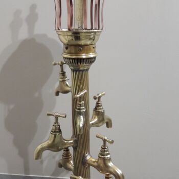 Rzeźba zatytułowany „Lampe Art Déco Récu…” autorstwa Philippe Fautrez, Oryginalna praca