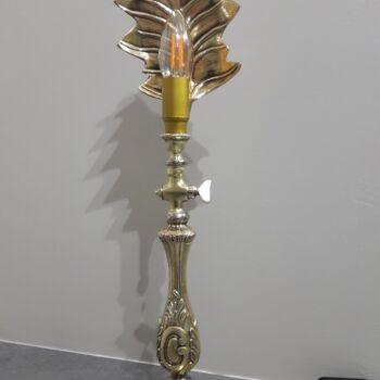 Sculpture titled "Lampe Art Déco Récu…" by Philippe Fautrez, Original Artwork