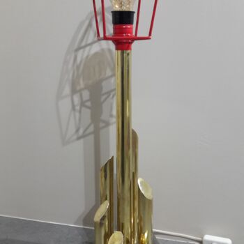 「Lampe Art Déco Récu…」というタイトルの彫刻 Philippe Fautrezによって, オリジナルのアートワーク