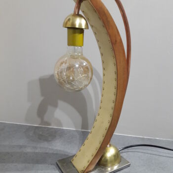 Escultura intitulada "lampe art déco 144" por Philippe Fautrez, Obras de arte originais