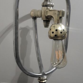 Скульптура под названием "lampe art déco récu…" - Philippe Fautrez, Подлинное произведение искусства