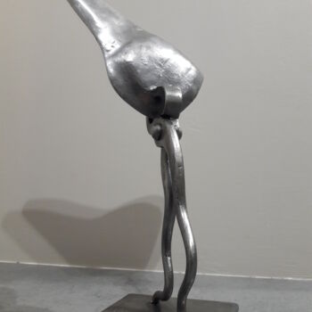 Skulptur mit dem Titel "la-dent-mal-barree.…" von Philippe Fautrez, Original-Kunstwerk