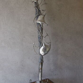 Skulptur mit dem Titel "hippocampe" von Philippe Fautrez, Original-Kunstwerk