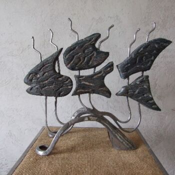 「poisson」というタイトルの彫刻 Philippe Fautrezによって, オリジナルのアートワーク